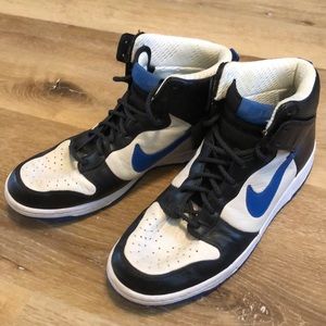Nike SB Dunk High Tops 2009 10.5 Black Blue Mens